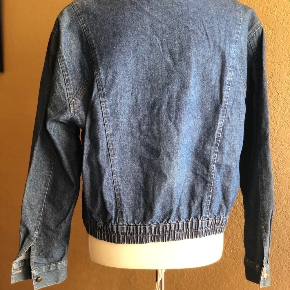 City Girl Denim Vintage Button Closure Jacket - Picture 5 of 8